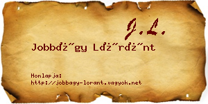 Jobbágy Lóránt névjegykártya